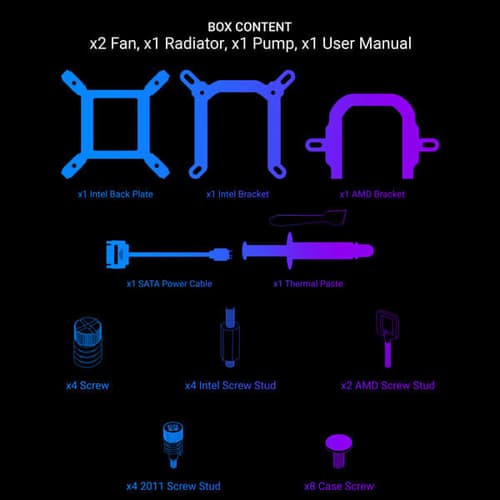 Ant Esports ICE Chroma ARGB 240mm CPU Liquid Cooler